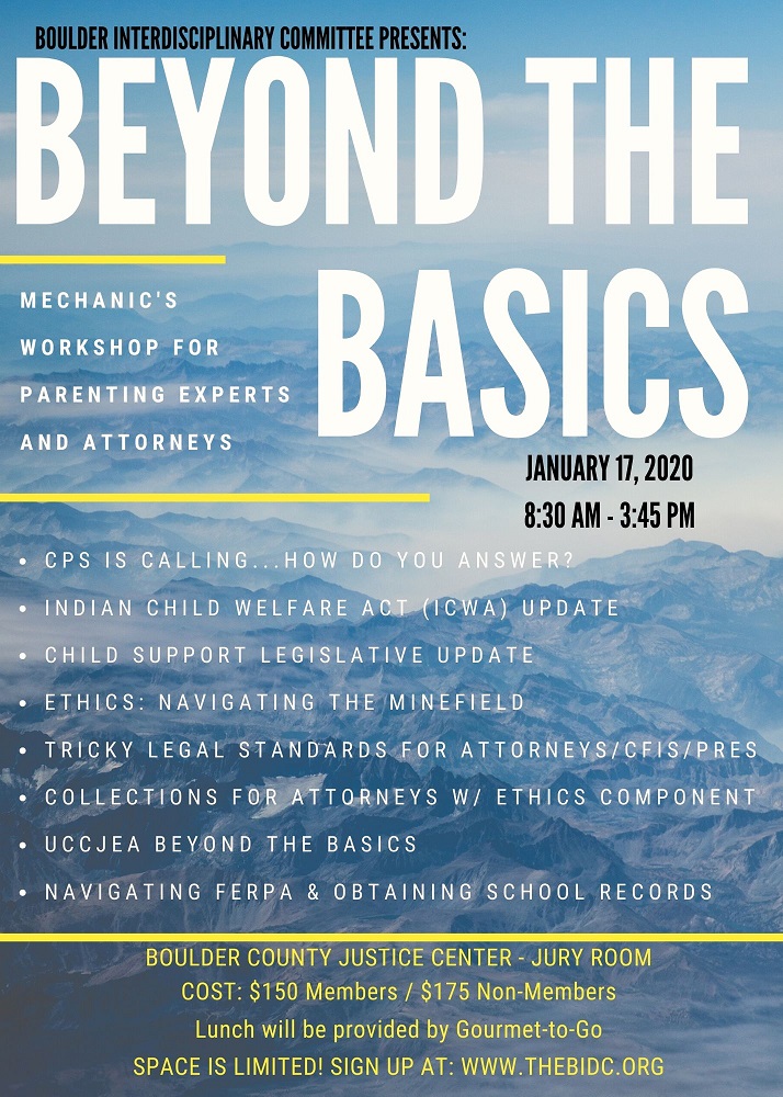 Beyond the Basics: A Mechanics Workshop for Parenting Experts and